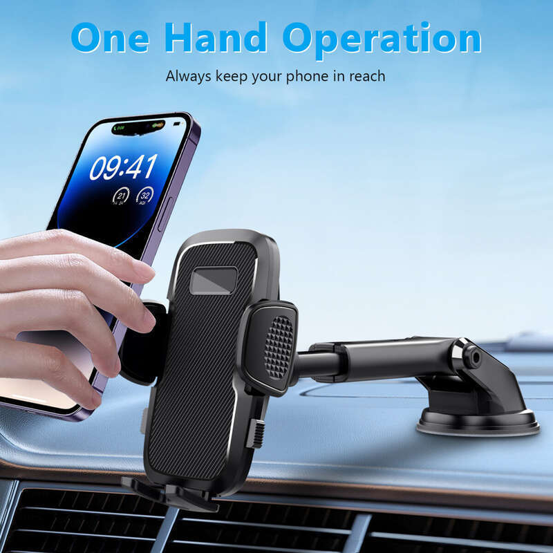 Suport nou tip ventuză, consolă centrală auto, panou de bord, tijă telescopică, suport universal pentru telefon cu navigație_voghion.com