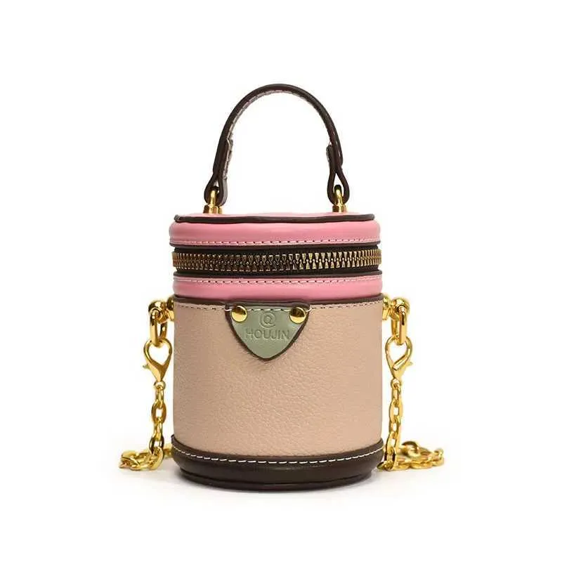 Herbst Neue Frauen Farbe Kontrast Mini Handtasche Erwachsene Mädchen PU Tasche Reichtum Eimer Tasche Eltern-kind Lippenstift Crossbody_voghion.com