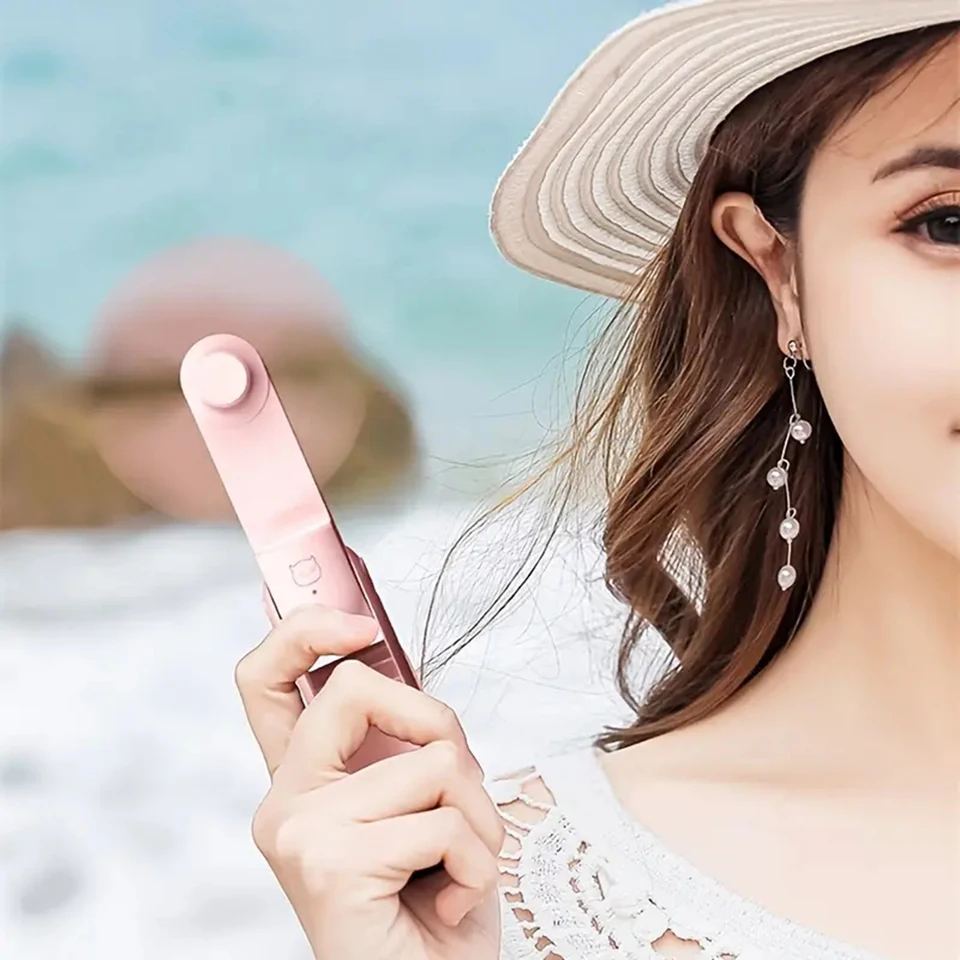 Handheld Mini Fan Portable Rechargeable Personal Fan With Turbo Wind_voghion.com