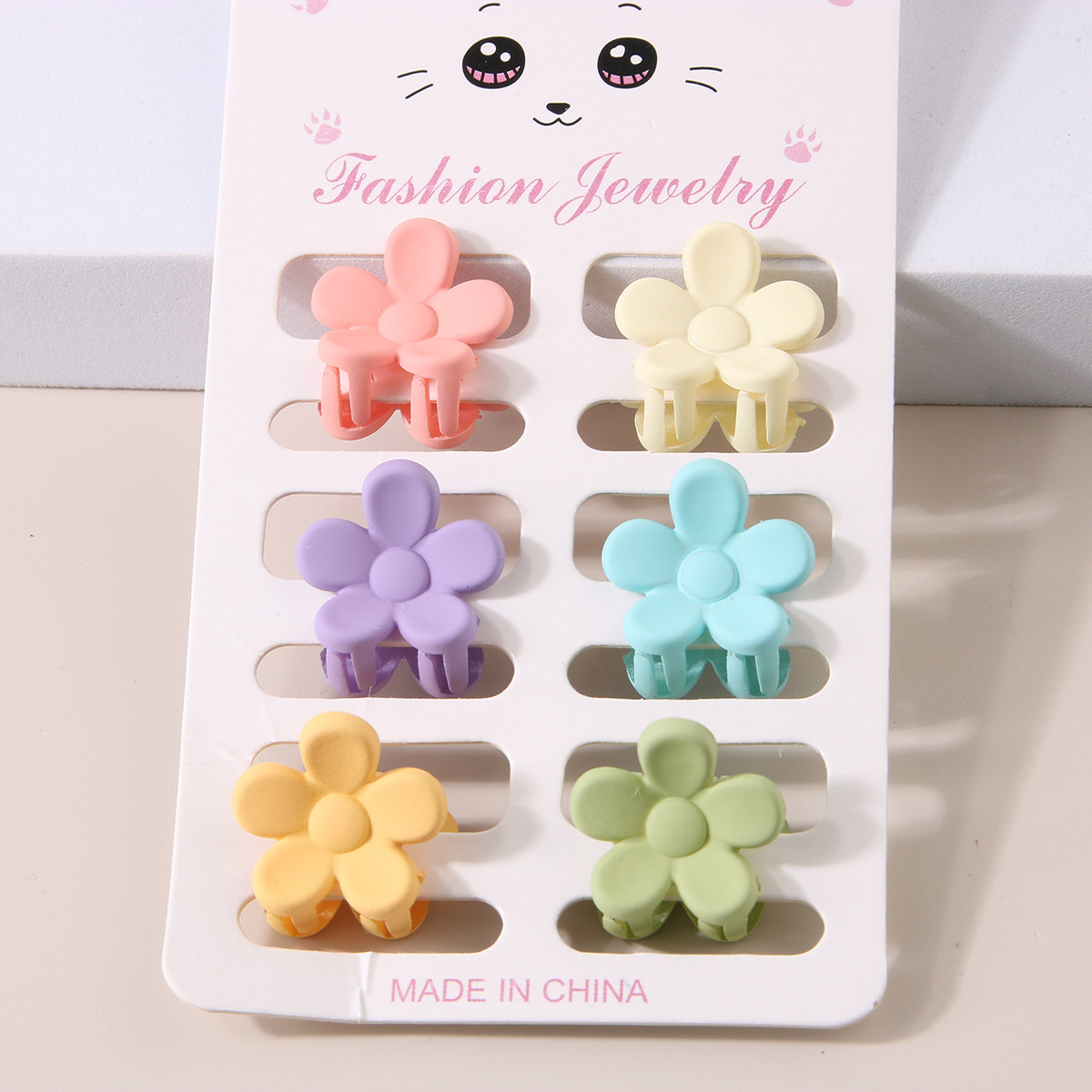[Six-piece set of bright colored bangs side clips, about 2.5CM in size] Fashionable commuting women's hair accessories_voghion.com