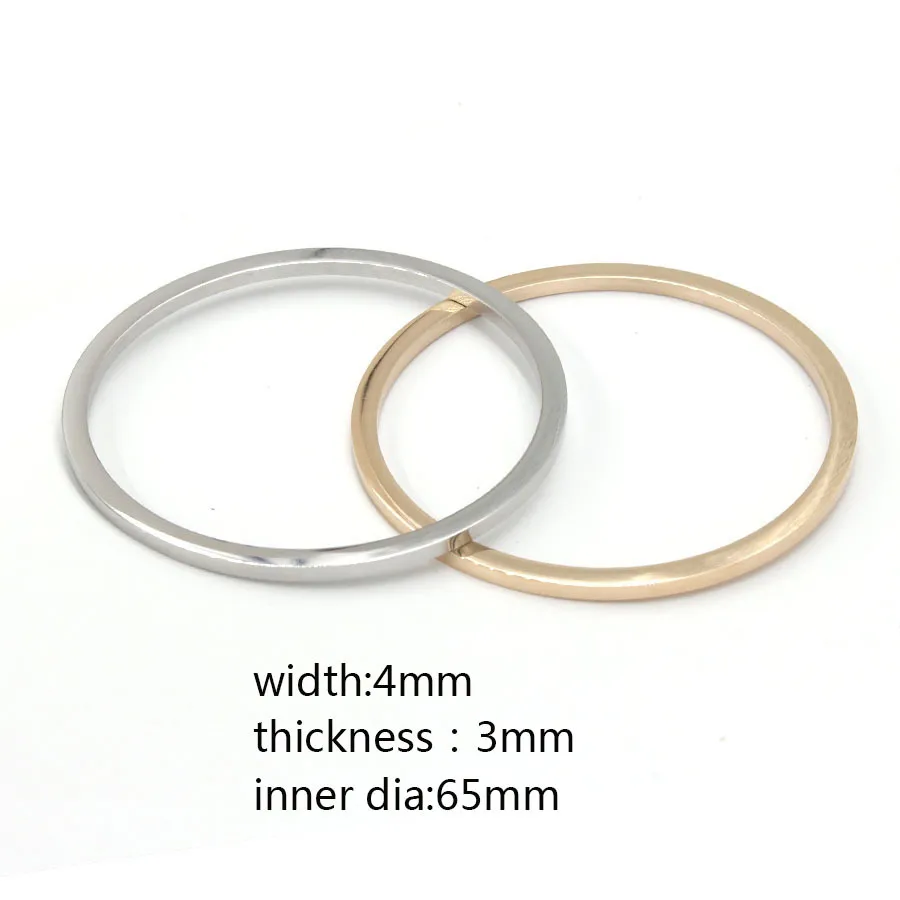 Stainless Steel Bangle Bracelet Polished Metal Cuff For Women_voghion.com