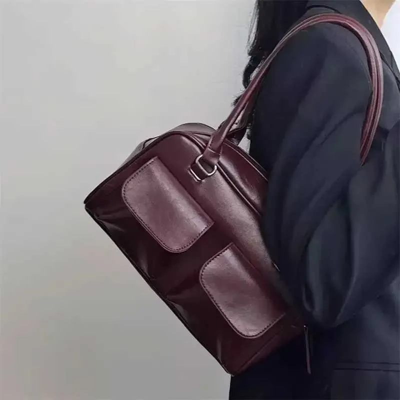Borsa a spalla vintage donna, borsa a mano in ecopelle_voghion.com