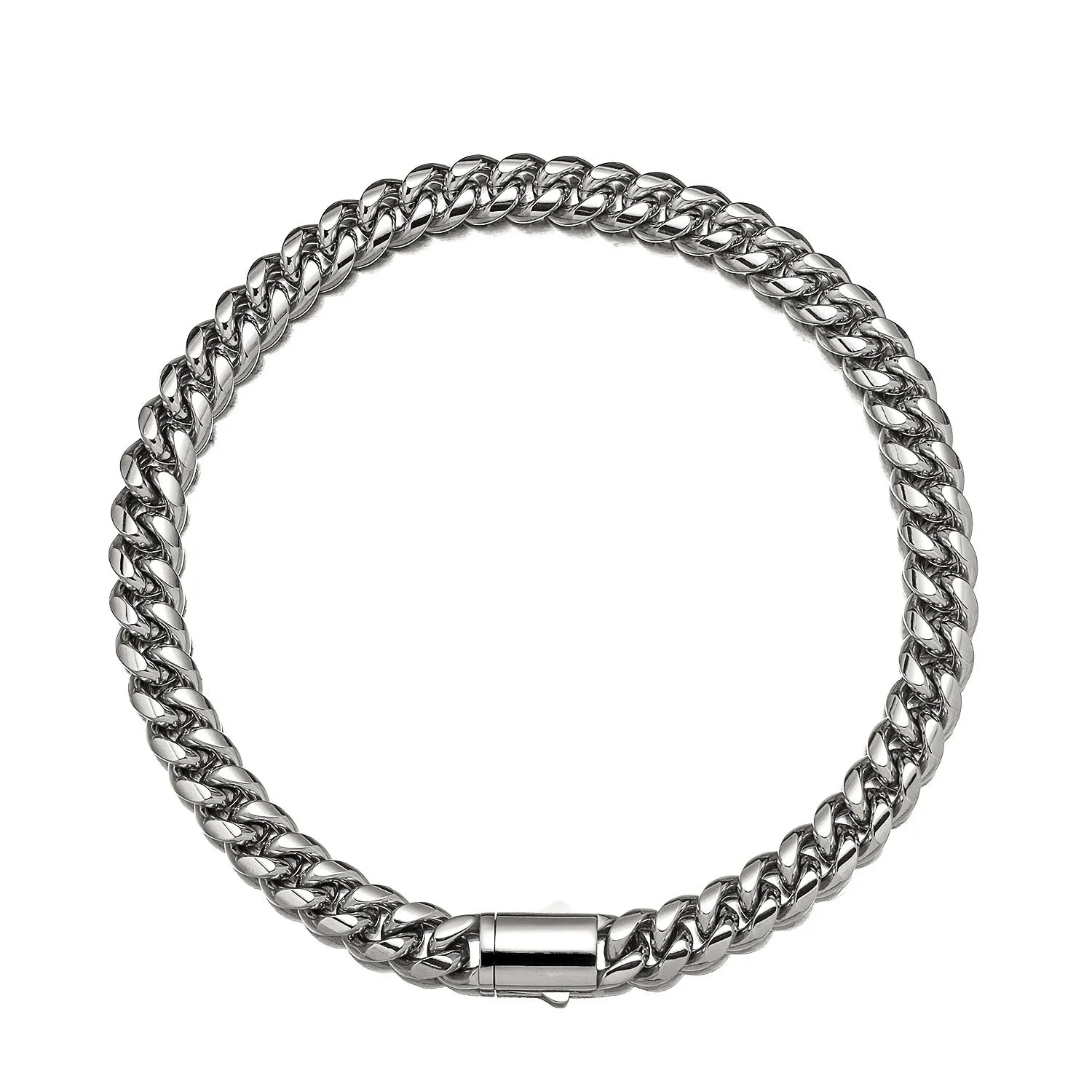 Set collana e bracciale a catena miami cuban placcato oro_voghion.com