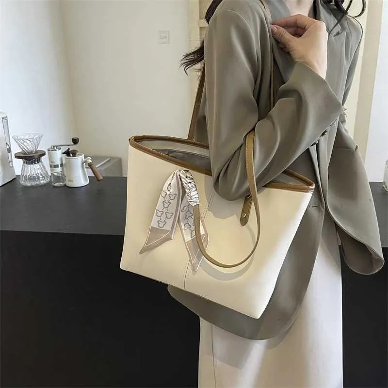 Foulard en soie à la mode pour femme, sac décontracté à grande fermeture éclair, sac de shopping quotidien Y241216_voghion.com