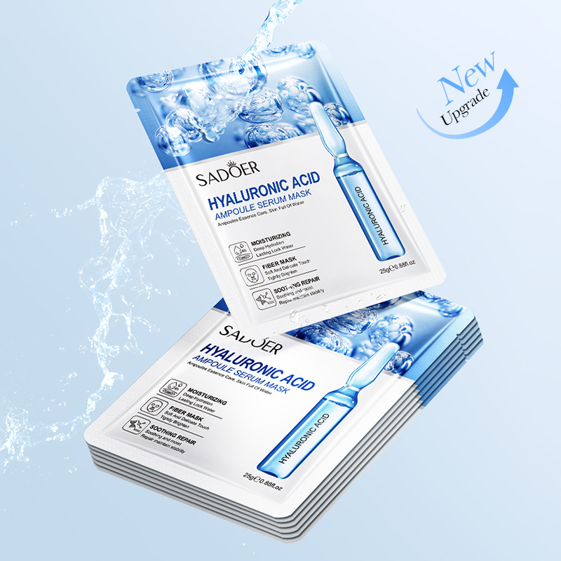 SADEOR Hyaluronic Acid Ampoule Essence Moisturizing And Pore Shrinking Facial Mask_voghion.com