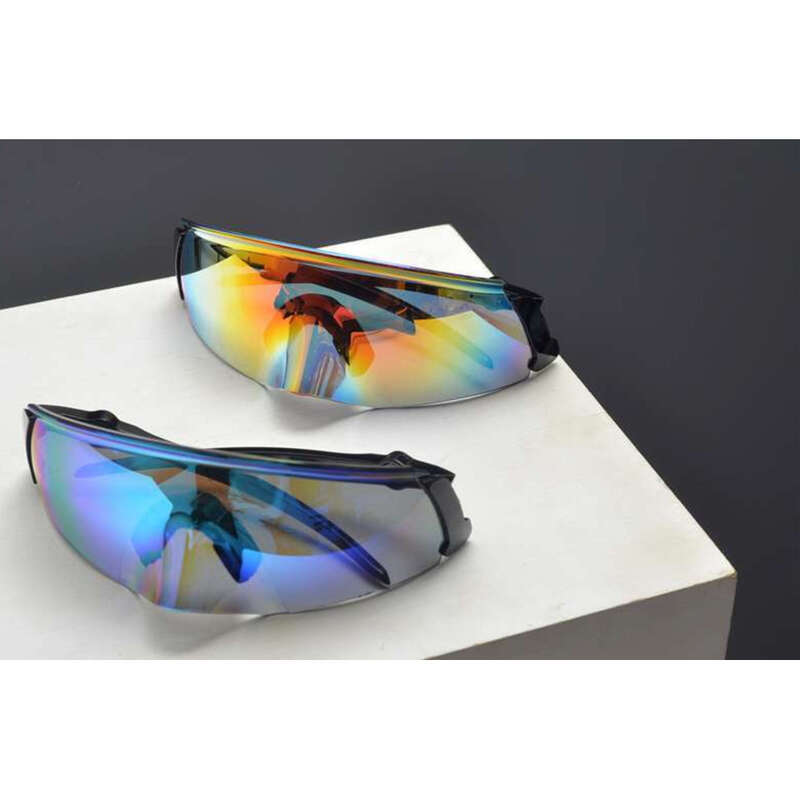Large Frame Personalized Colorful Cycling For Men And Women Y2K Sports One-piece Anti UV Sunglasses Trendy_voghion.com
