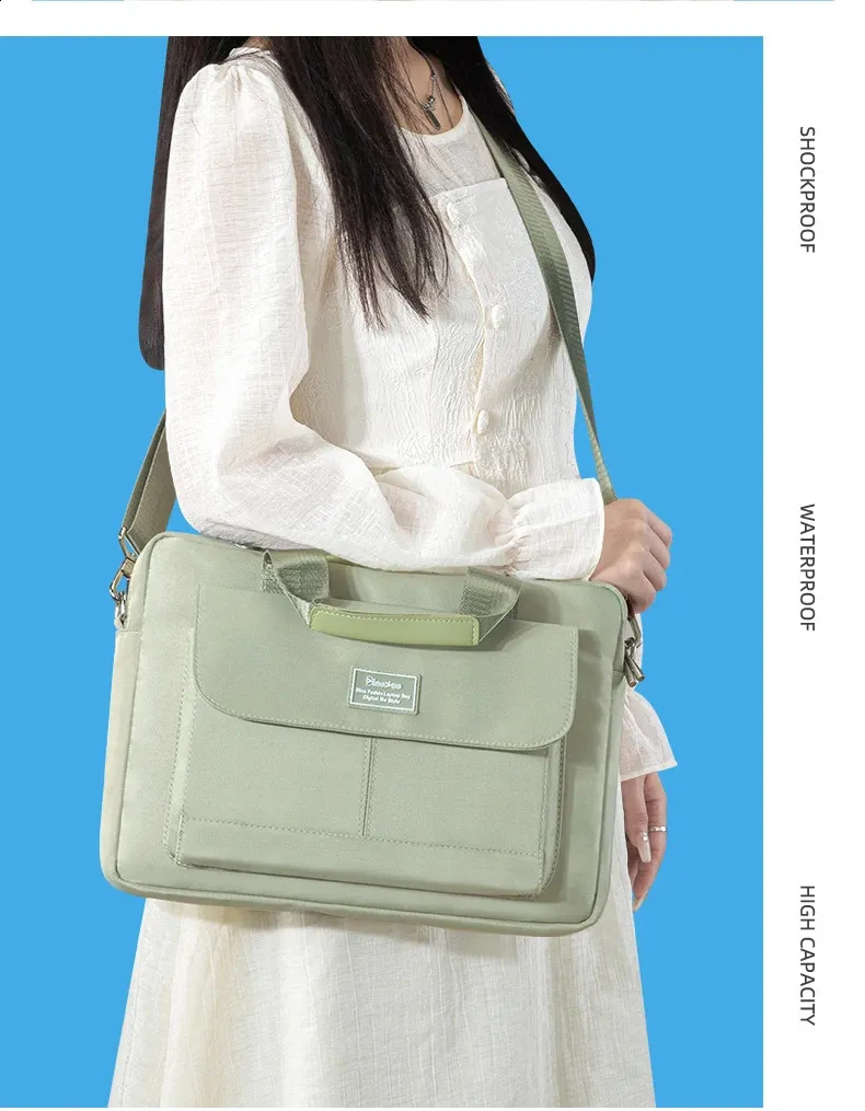 13.3 14 15.6 16 inch Laptop Bag Shoulder Handbag Briefcases Sleeve Case For book Air Pro HP 240907_voghion.com