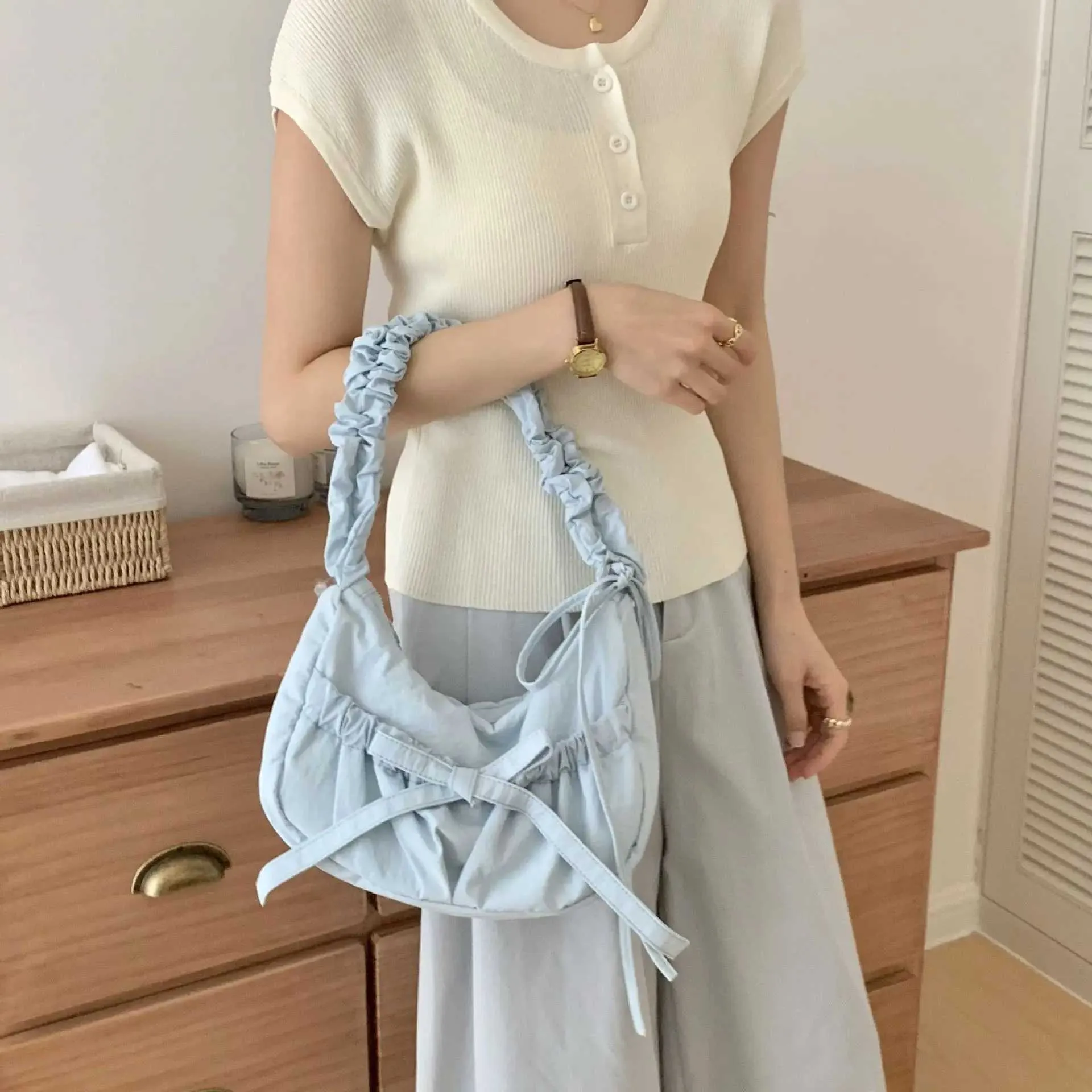Womens Waterproof Nylon Shoulder Bag Large Capacity Handbag Tote_voghion.com