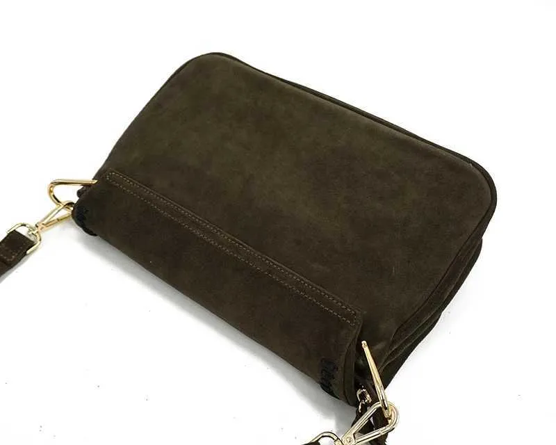 Sac à bandoulière en daim véritable et nubuck pour femme, sac à bandoulière latéral à franges, sac de créateur Za, taille moyenne, élégant au quotidien_voghion.com