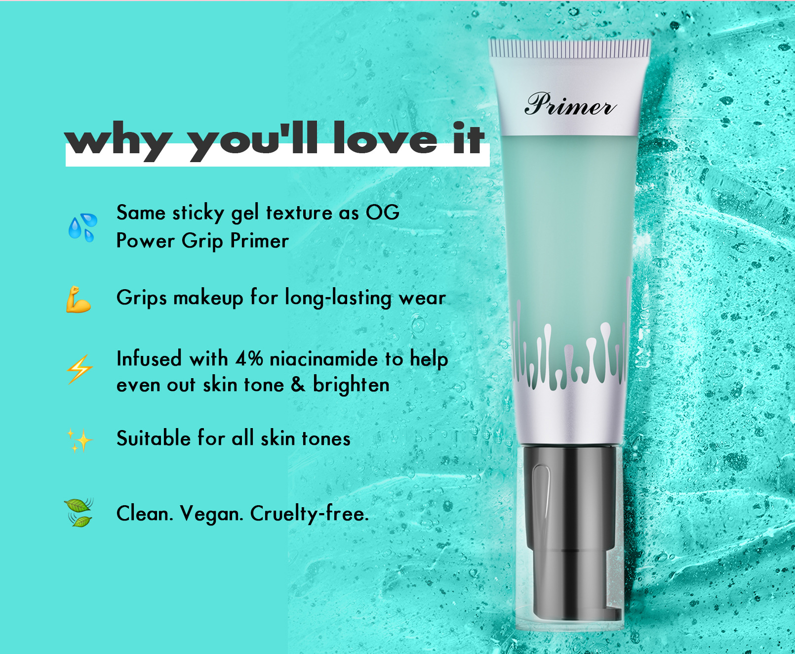 Hellokiss Gel concealer Hydraterende Invisible Pore Primer gel Pre Make-up Crème_voghion.com