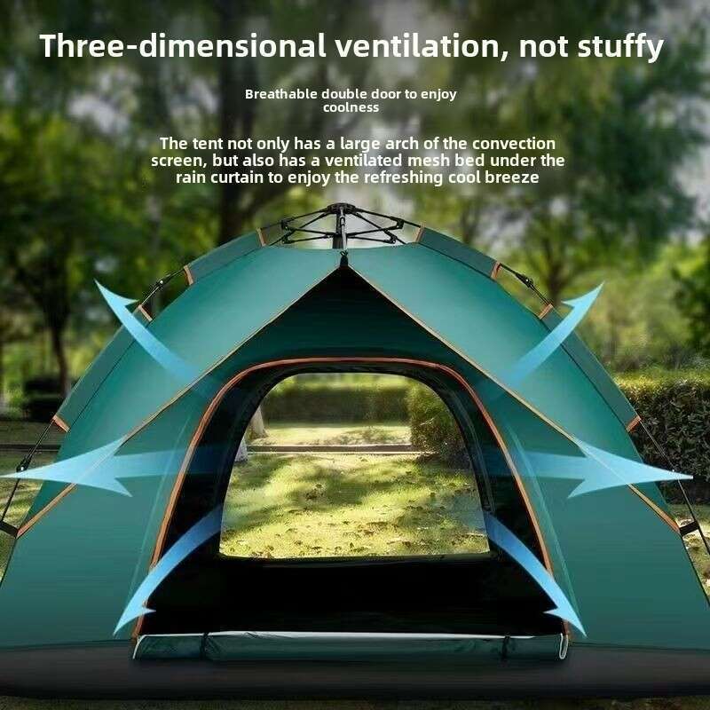 Tent Outdoor Folding Portable Park Equipment Camping Overnight Rainproof Thickening Fully Automatic Beach Indoor_voghion.com