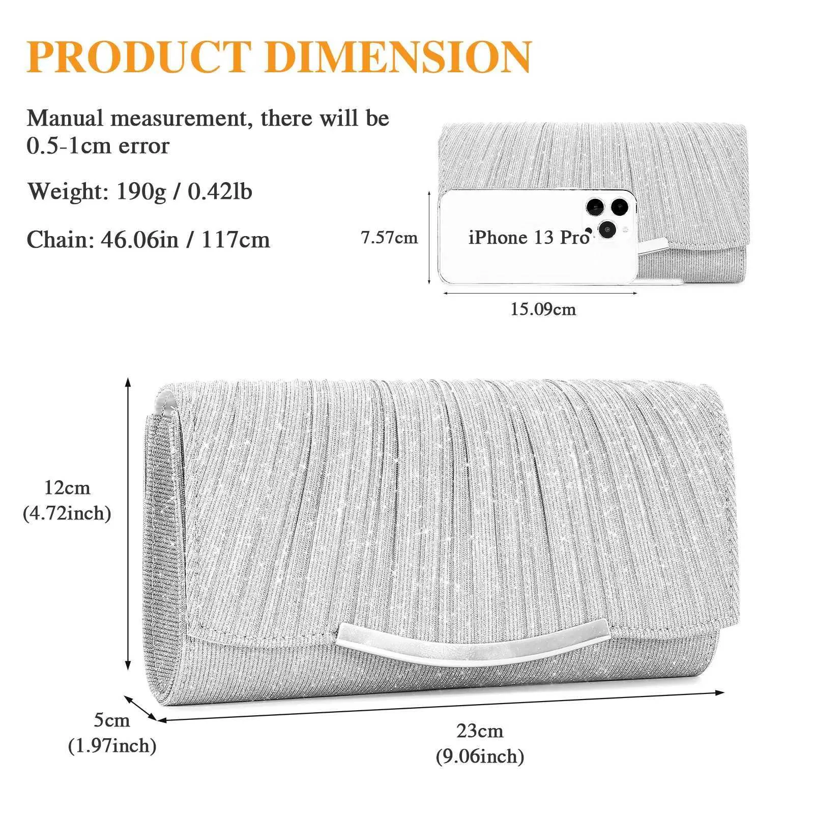 Kadın Akşam Parlayan Flaş Çanta Metal Zincir Omuz Çapraz Çanta Düğün Parti Ziyafet Clutch Cüzdan Y241019_voghion.com