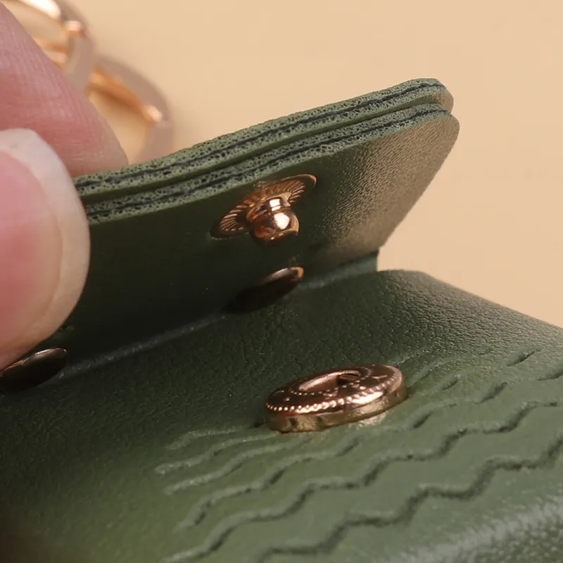 Creative Leather Frog Coin Purse Car Key Chain Pendant Bluetooth Headset Cute Keychain Mini Storage Bag_voghion.com