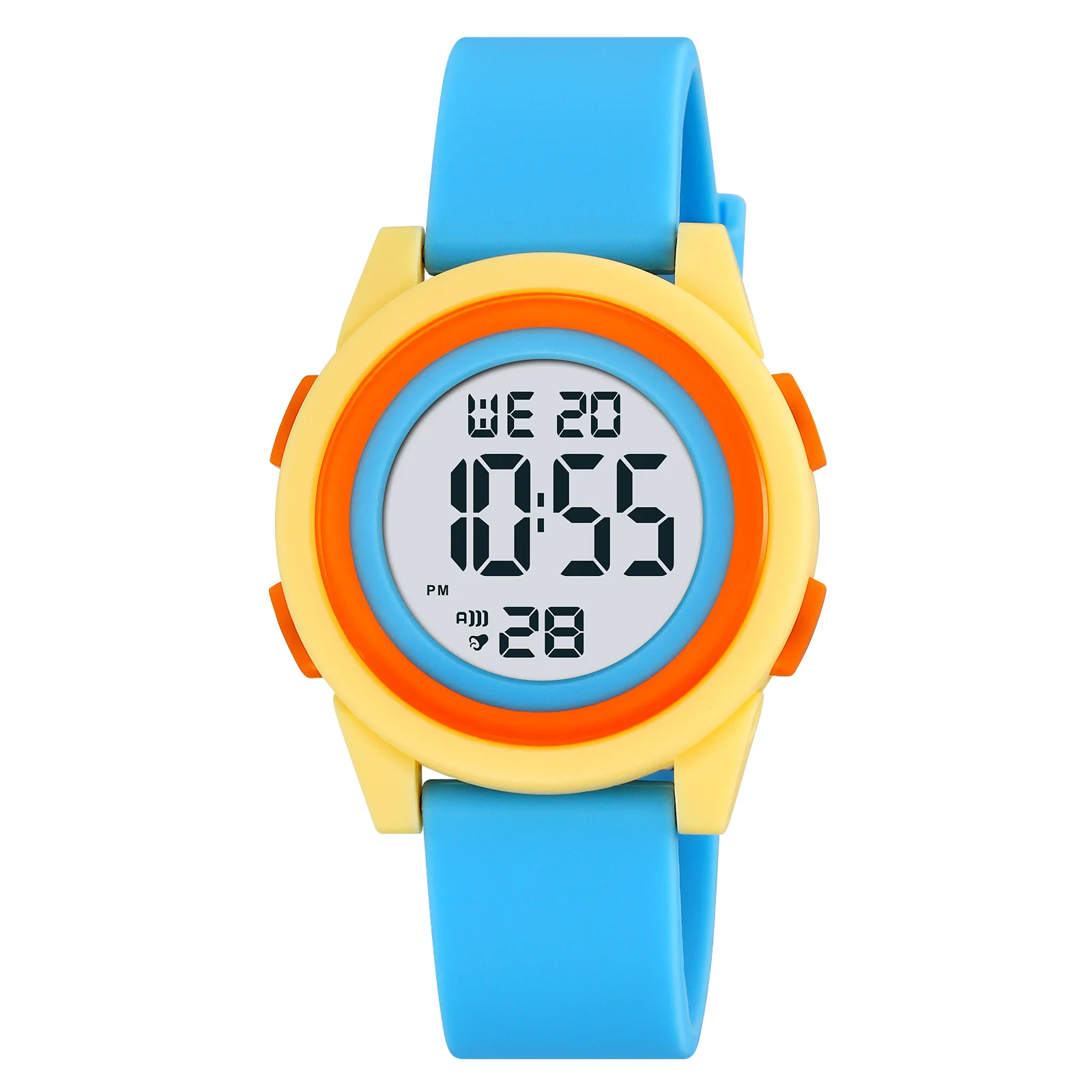 Wasserdichte Digitale Kinderuhr Mit Stoppuhr Und Alarmfunktion_voghion.com