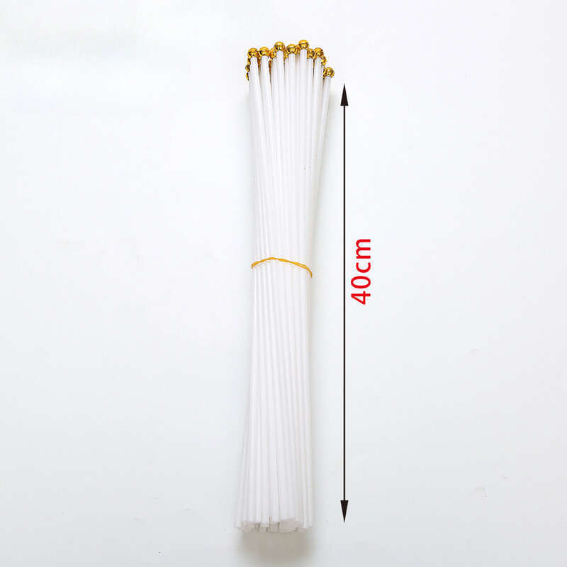 Drapeau publicitaire en plastique blanc à manivelle de 30 cm avec mât pivotant en bois et bambou_voghion.com