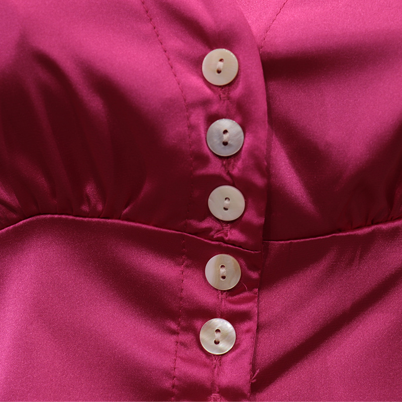 Women's Clothing FD716 Spot autumn new women's fashion short shirt slim high waist flared pants two piece set_voghion.com