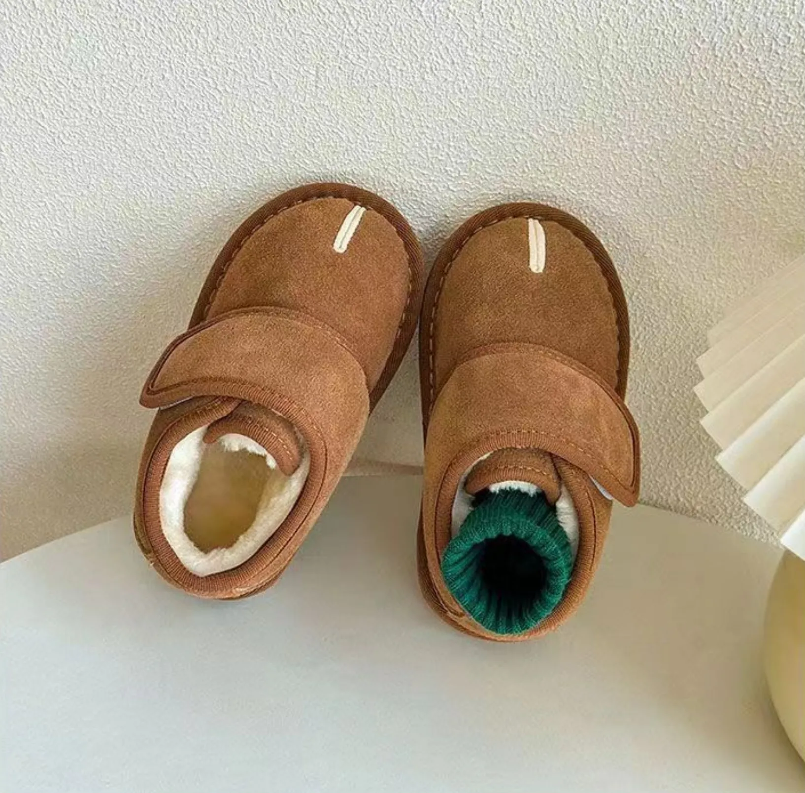 Kids Winter Snow Warm Plush Toddler Shoes Children Boys Girls Anti-slip Rubber Sole Baby Sneakers Infant Boots Sizes_desvips.com