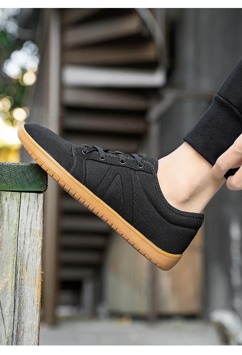 Wide Summer Running New Headed Sports Soft Sole Barefoot Men's and Women's Casual Breathable Mesh Shoes Lhshoe_voghion.com