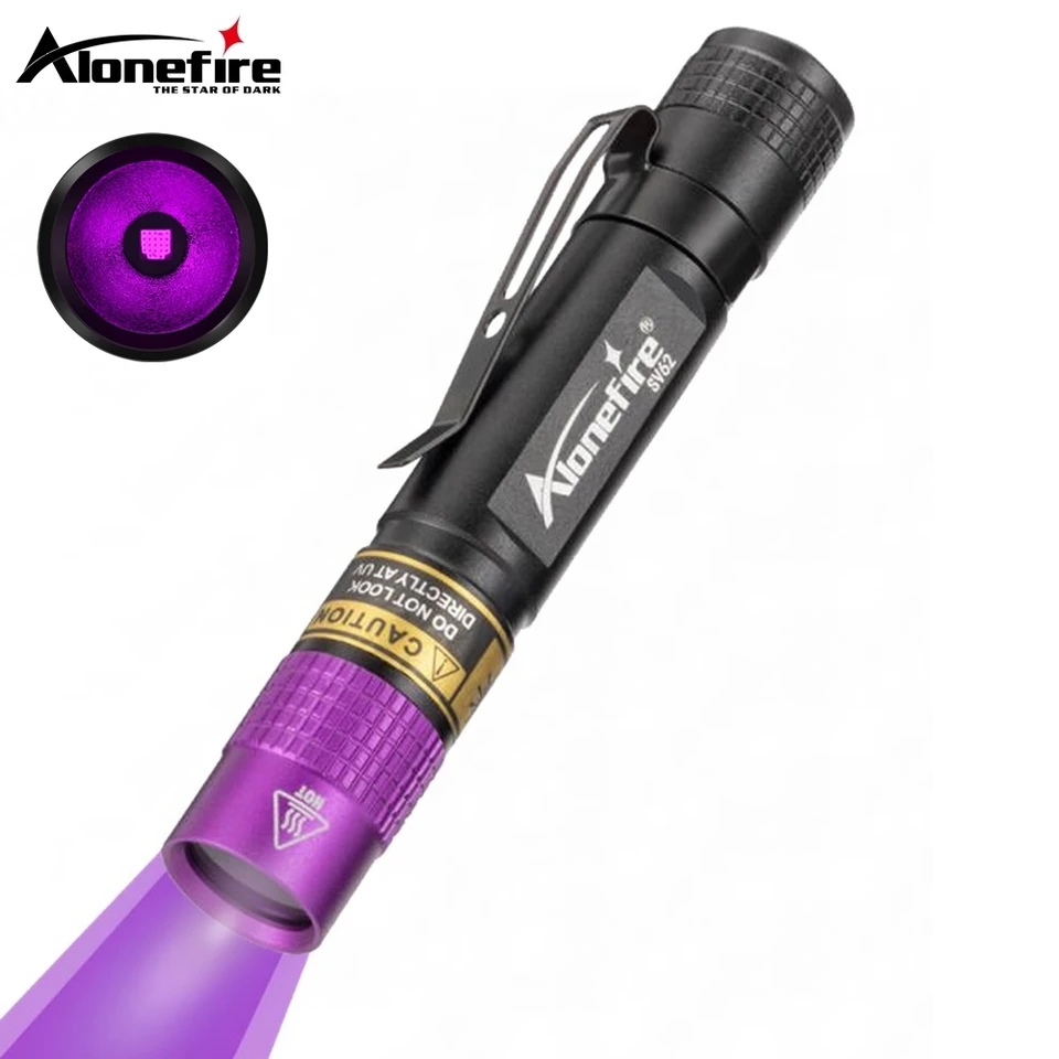 Uv 365nm Led Flashlight Portable Ultraviolet Pen Torch Light_voghion.com