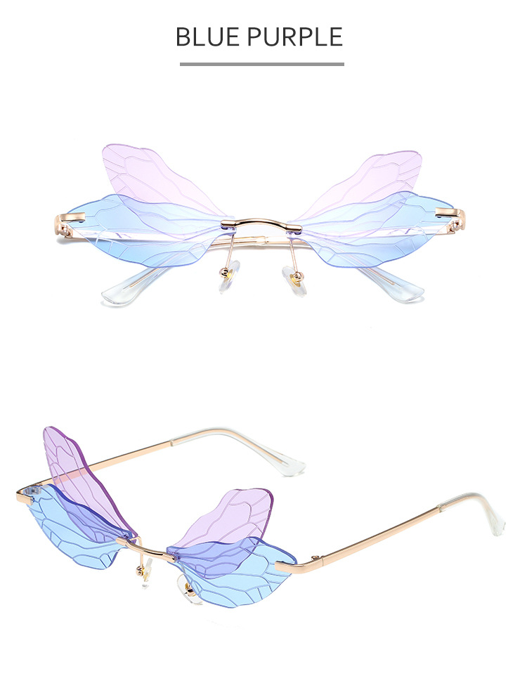 Dragonfly Wing Sunglasses For Women – Trendy Gradient Catwalk Style_voghion.com