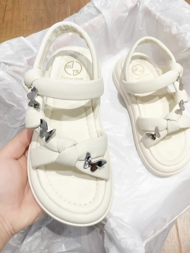 Roman Style Butterfly Sandals Comfortable Beach Shoes For Summer_voghion.com