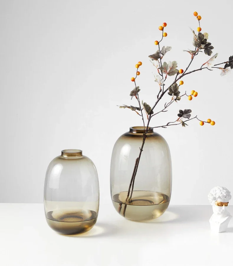 Large Capacity Clear Glass Hydroponic Vase For Home Decor_voghion.com
