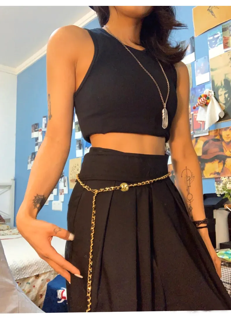 Gürtel Designer Mode Gürtel Korsett Körper Metall Taille Kette Lanyards für 2021 Damen Kleid Jeans Ceinture Femme Pasek_voghion.com