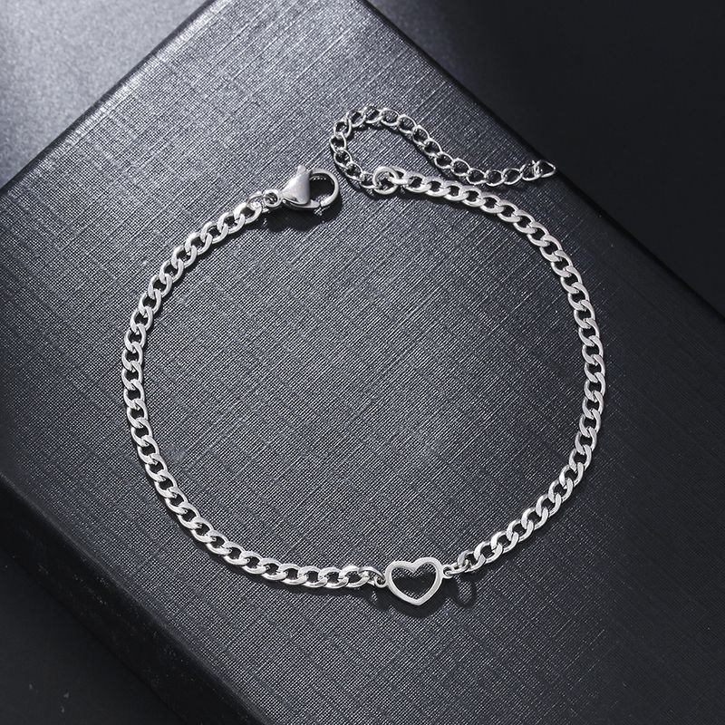 Pulseira de aço inoxidável geométrica triangular NK com pingente de cruz hip hop para homens e mulheres_voghion.com