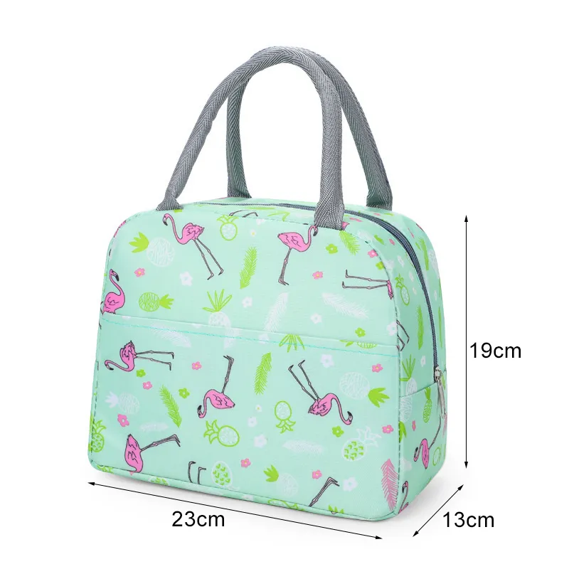 Thermal Dinner Canvas Handbag Picnic Cooler Travel Breakfast Box School Children Convenient Lunch Bag Tote Food_voghion.com