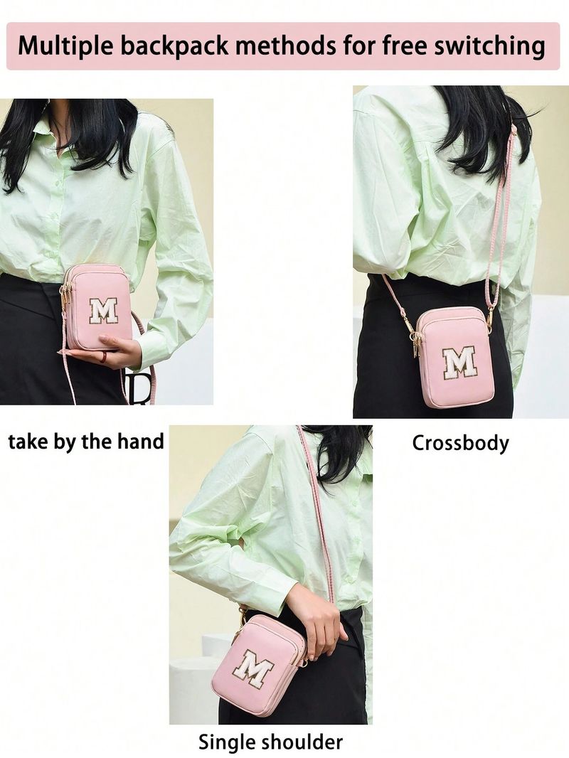 26 Buchstaben Handy Damen Crossbody 2024 Neue Walking Mini Schulter ändern kleine Tasche, vertikale Version_voghion.com