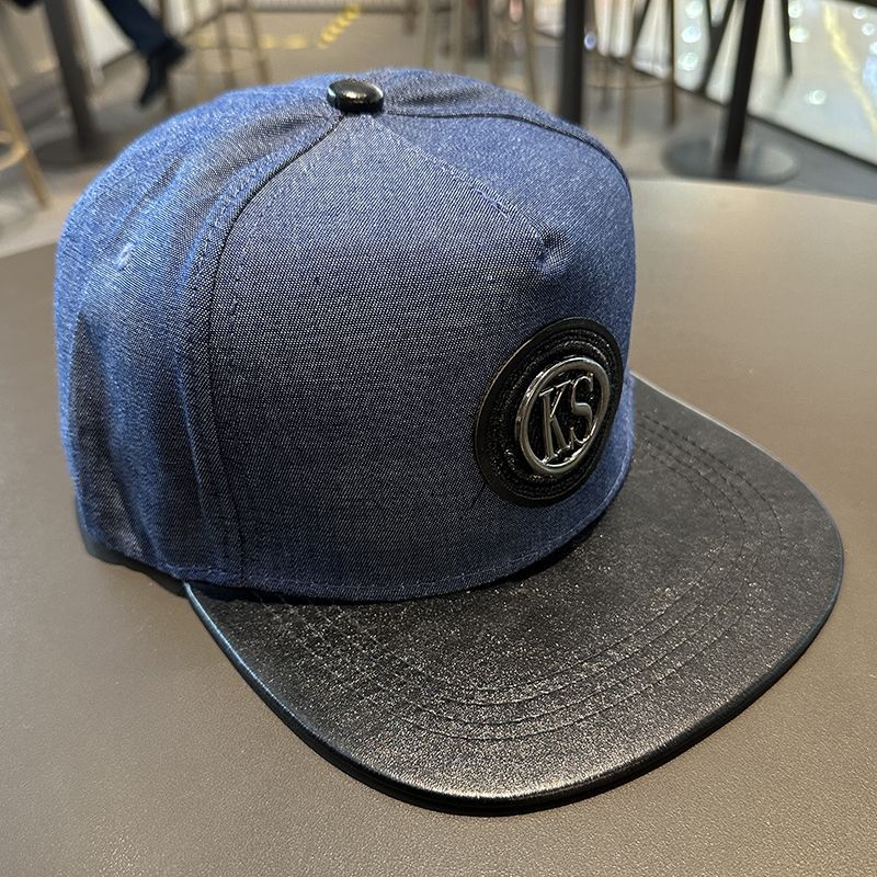 Hat men, spring and autumn denim style hip-hop for women, flat brim big head circumference, small face, baseball hat,_voghion.com