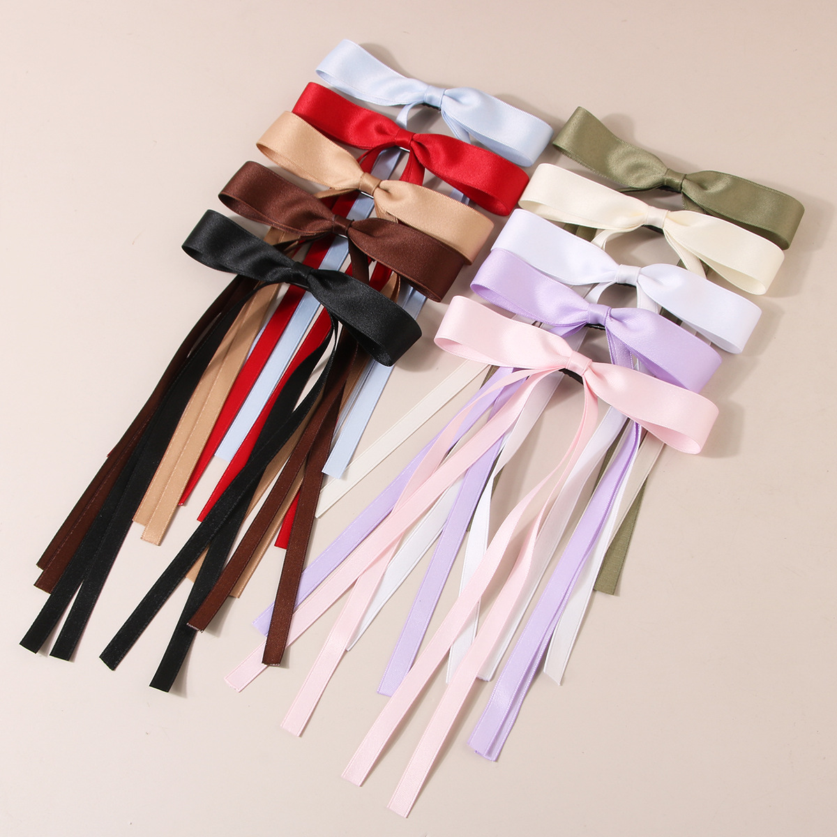Guanyang vente chaude transfrontalière polyester-coton ruban arc épingle à cheveux doux streamer bec de canard épingle à cheveux droite épingle à cheveux accessoires pour cheveux_voghion.com