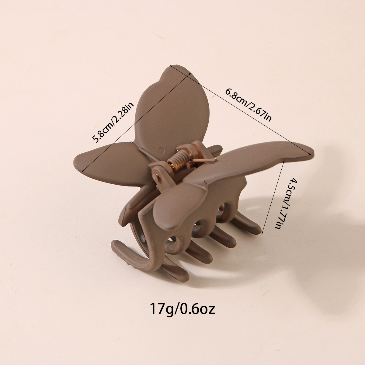 Schmetterlings-Haarklammer, Haarschmuck, mattierter Sprühfarbeneffekt, Persönlichkeit, modischer Hinterkopf-Haarklammer_voghion.com
