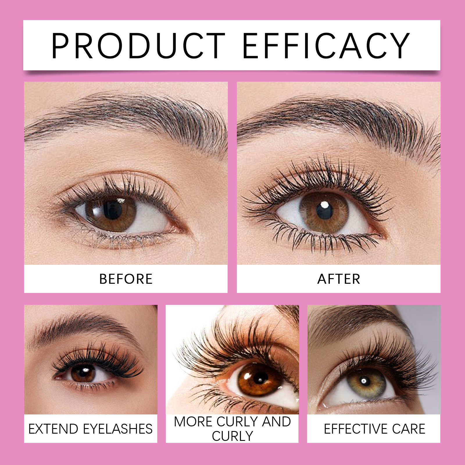 Zephoco Volumizing Mascara, Natural Long-lasting Party Mascara_voghion.com