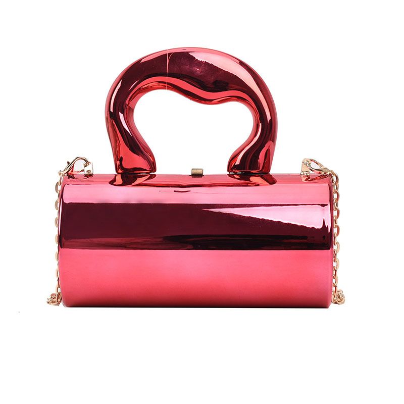 Damenhandtasche Taschen für Frauen 2024 Party CES Mode Zylinder Mini Abend Geldbörse Crossbody Umhängetasche Gold Box_voghion.com