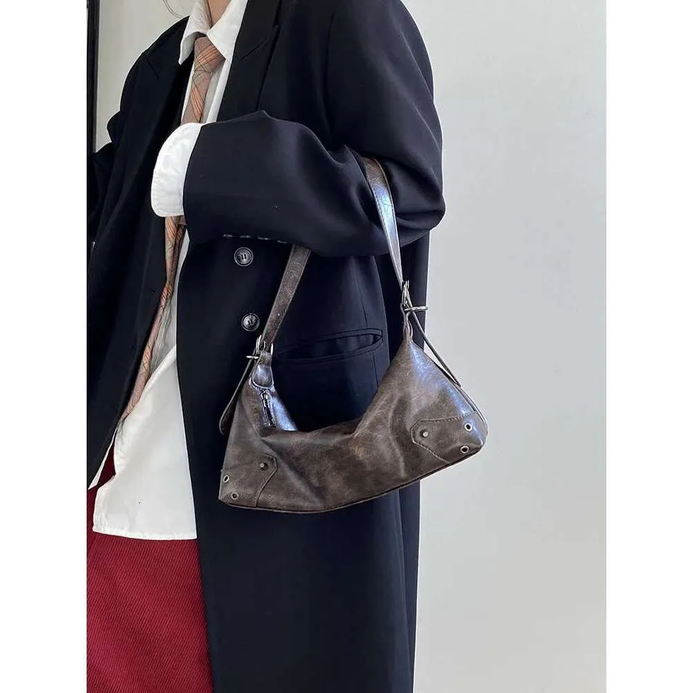 Pu Leder Retro Damen Unterarm Cool Y2k Mädchen Vintage Kleine Schultertaschen Einfache weibliche Umhängetasche Handtaschen Geldbörse_voghion.com