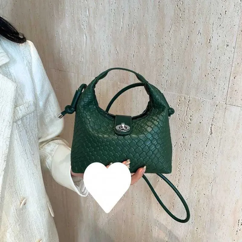 Elegante Geflochtene Pu-leder-eimerhandtasche Als Umhängetasche_voghion.com