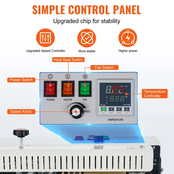 Continuous Band Sealing Machine With Digital Temp Control_voghion.com