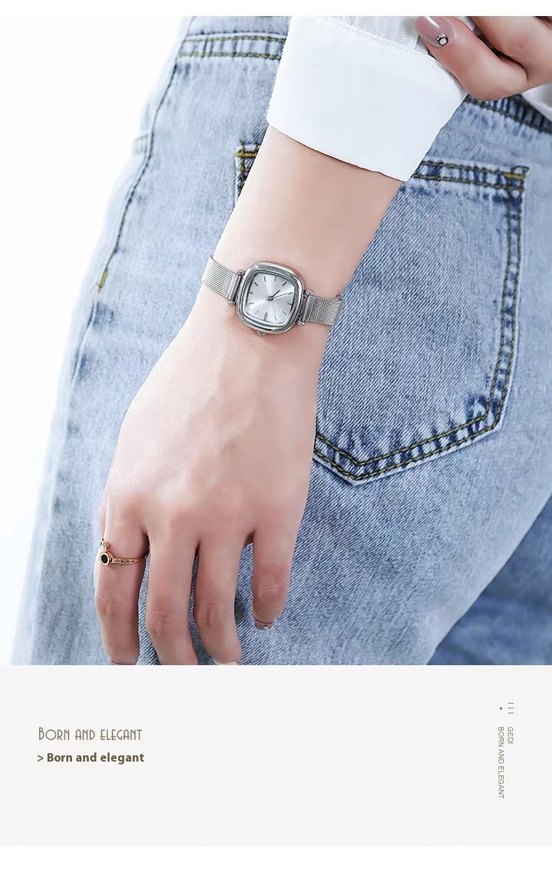 Sito web GEDI con quadrante piccolo per studenti di zucchero, temperamento quadrato, in un orologio minimalista da donna_voghion.com