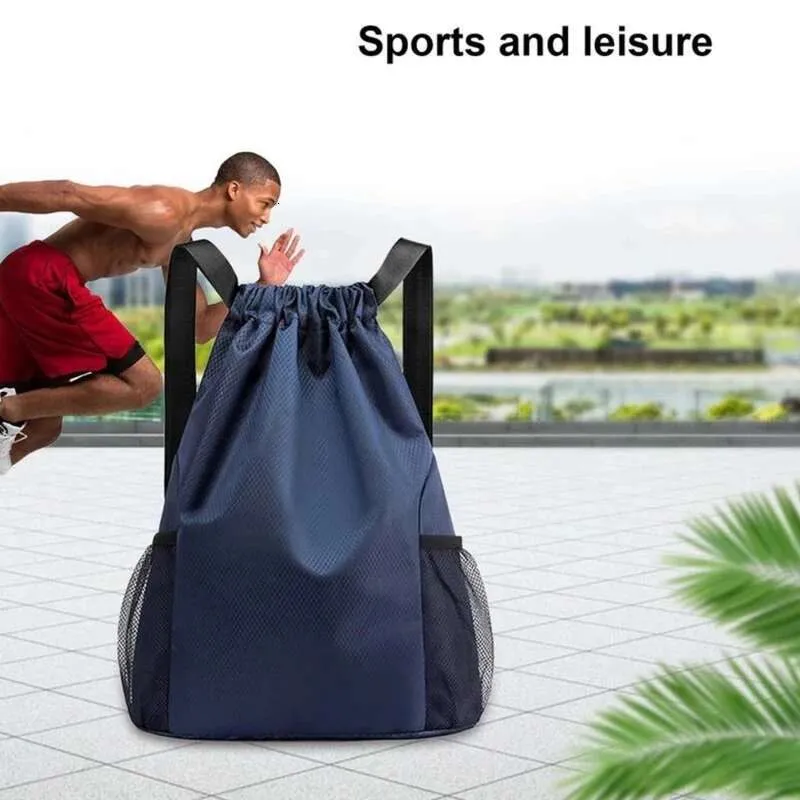 Fiess Travel kültéri sport húzózsinóros hátizsák nagy kapacitású edzőterem úszás strand kosárlabda táska_voghion.com
