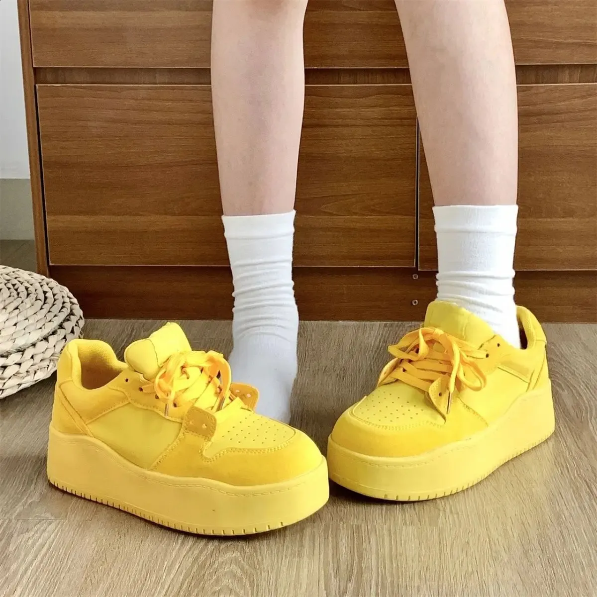Scarpe platform donna sneakers sportive con suola alta_voghion.com