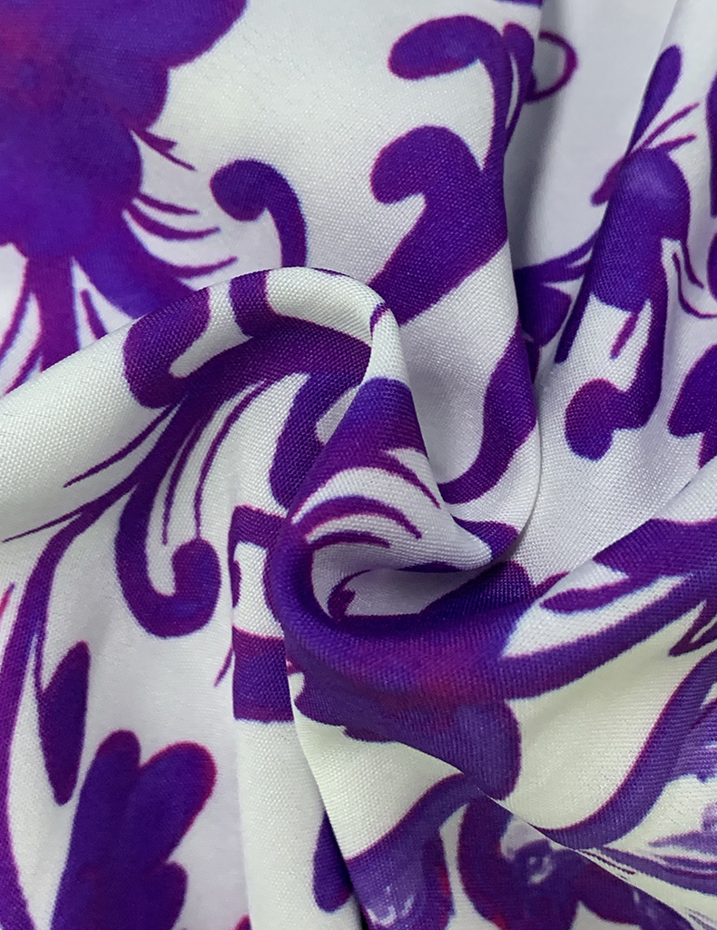Robe imprimée bohème à la mode pour femmes, col une ligne_voghion.com