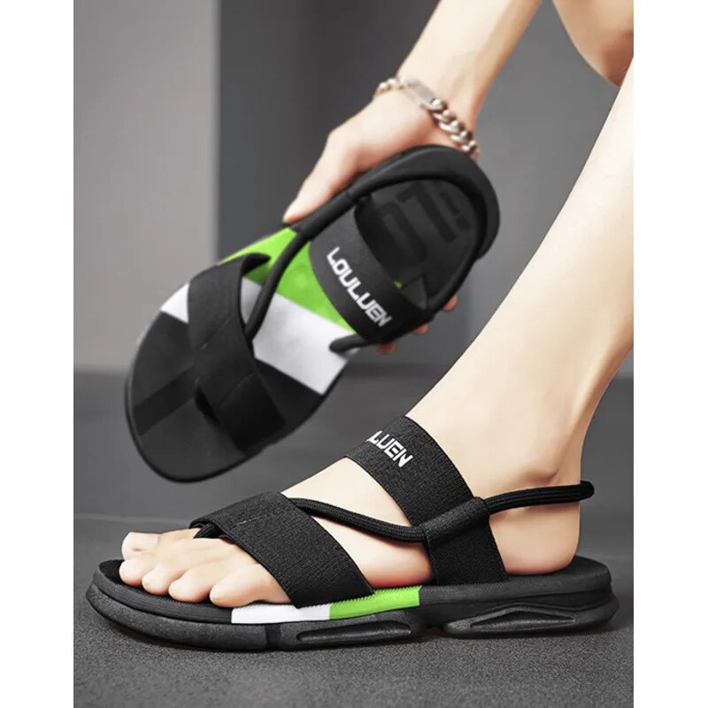 Grenzüberschreitende Sommer neue Casual Sandalen für Männer tragen dick besohlte Herren Sandalen Trend Strandschuhe für Männer_voghion.com