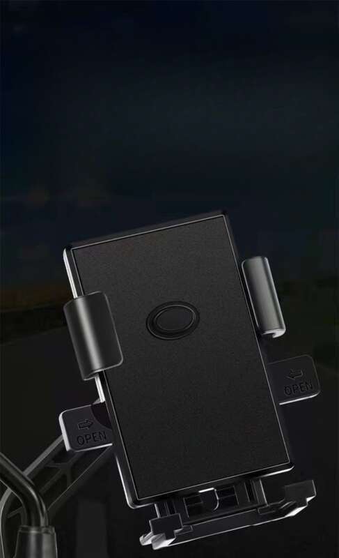 Mobiler Motorrad-, Elektrofahrrad-, Halter-, Fahrer-stoßdämpfender Aluminium-Handyhalter für den Außenbereich_voghion.com