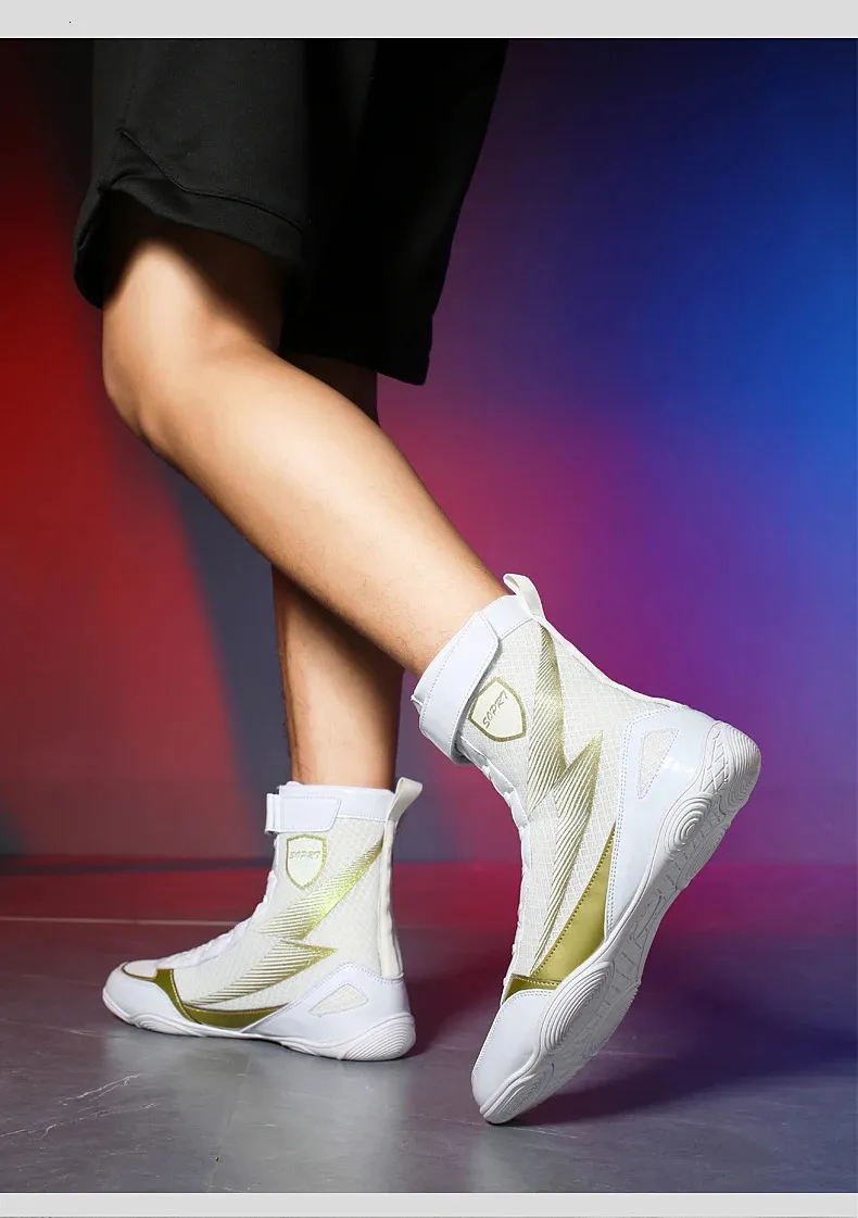 Wrestling Boots Professional Lightweight Breathable Mesh Trainers_voghion.com
