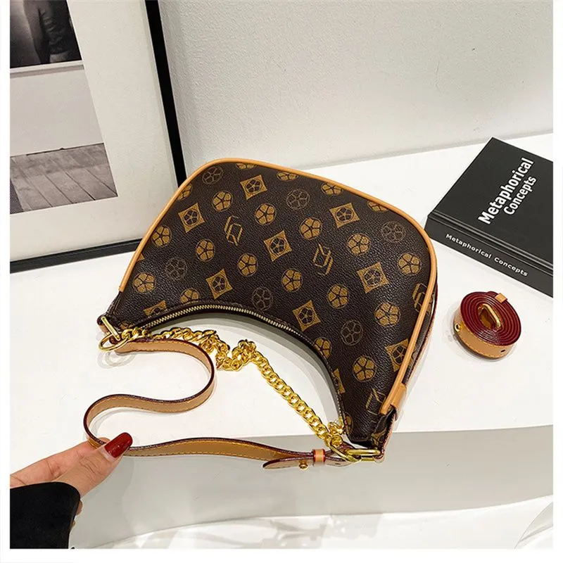 Designer Women's Armpit Bag High-end Texture Printed Shoulder Bag_voghion.com