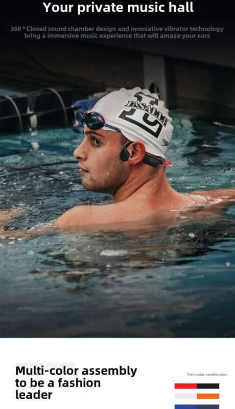 Swimming Earphones With 32g Memory For Listening To Music, Long Battery Life, Sports Bone Conduction, Wireless Bluetooth_voghion.com