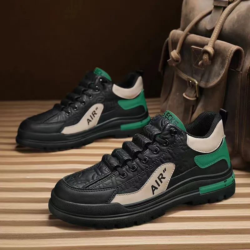 Men's tide 2024 spring and fall new boots sports casual shoes men's versatile thick bottom outdoor work Martin_voghion.com