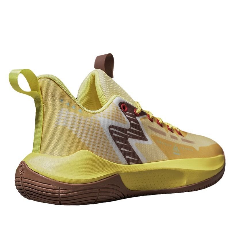 Hohe qualität gummi laufsohle professionelle basketball schuhe gelb braun casual turnschuhe dämpfung_voghion.com