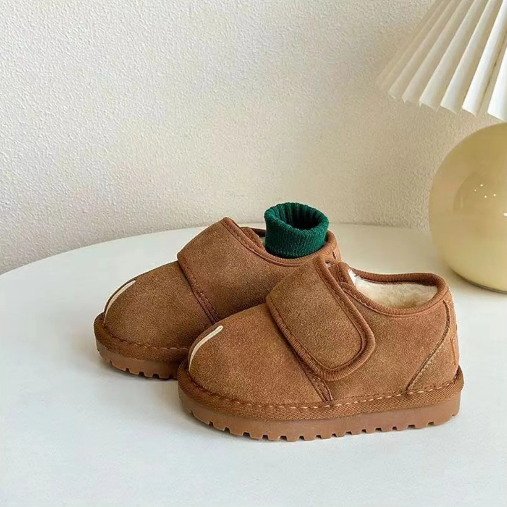 Warme Winter-sneaker Für Kinder Mit Plüsch Und Gummisohle_voghion.com